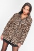 Jacket Animal Print με Κουκούλα ΚΑΦΕ